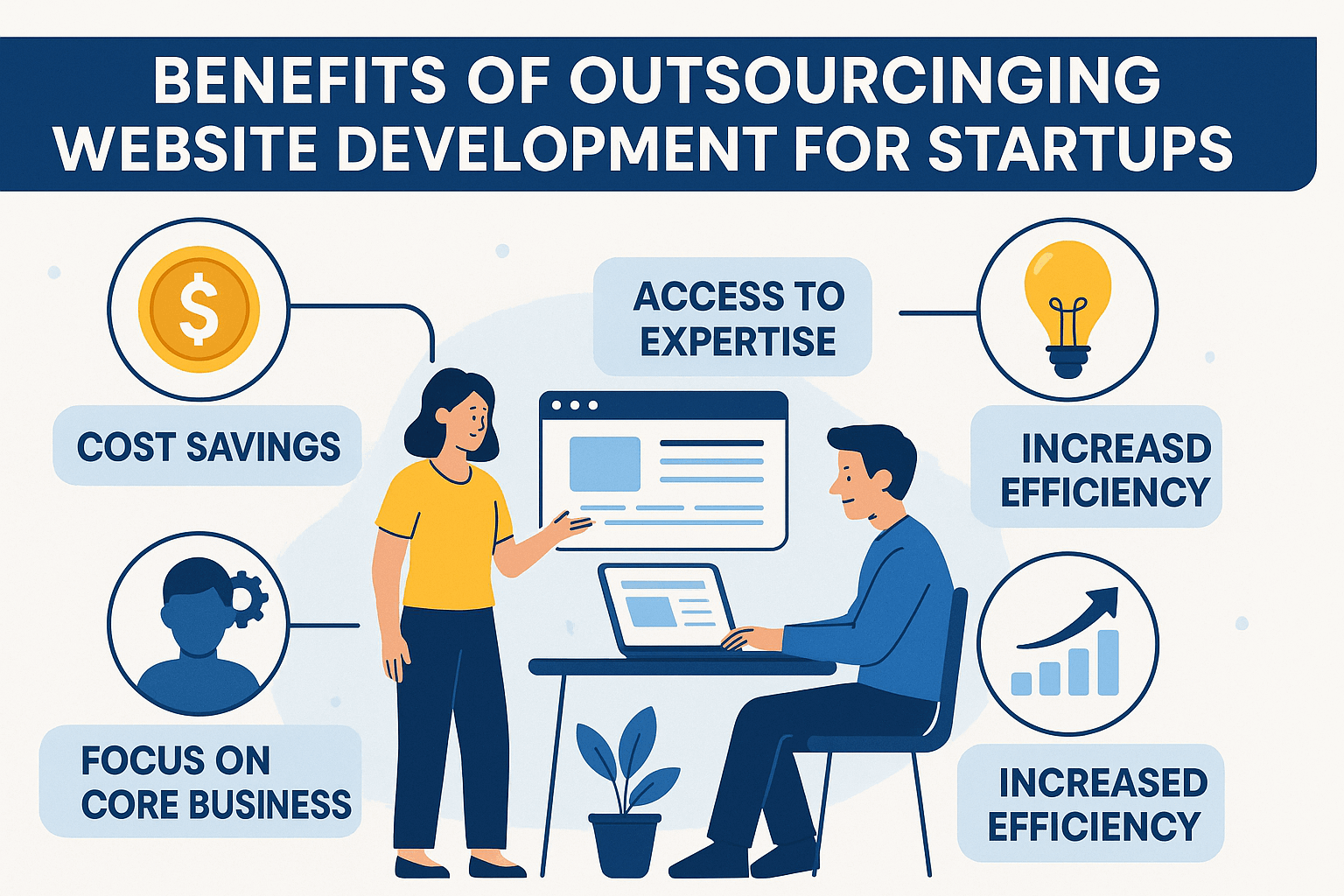 Benefits of Outsourcing Website Development for Startups