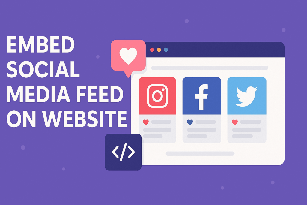 embed social media feed on website